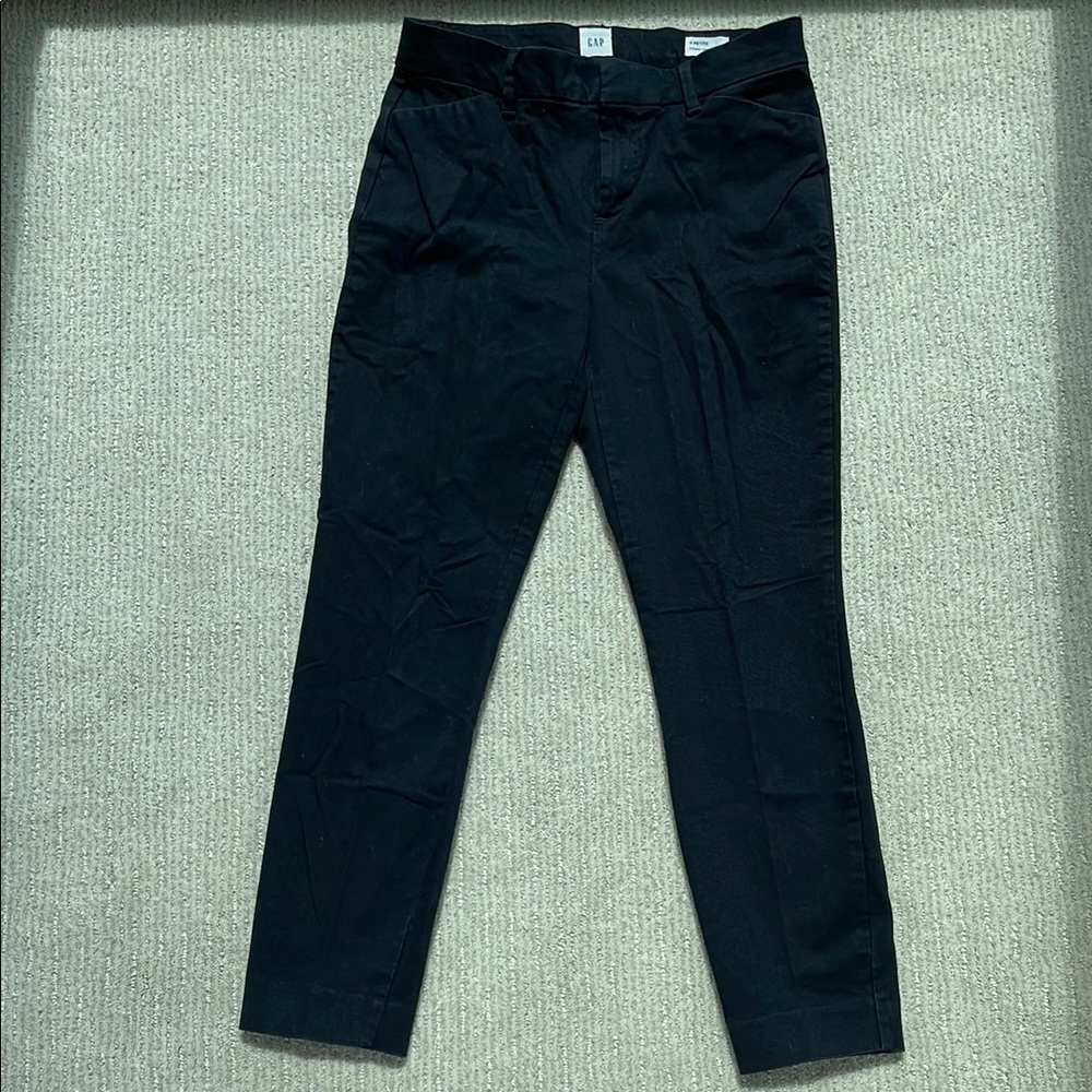Gap skinny ankle Khaki Black Chinos Straight Leg Cotton